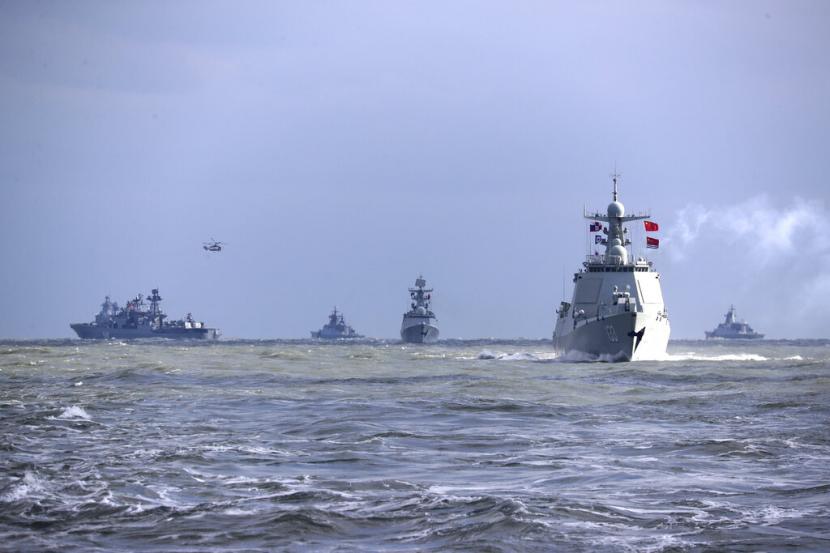 Armada angkatan laut Cina berangkat pada Ahad (16/7/2023), untuk bergabung dengan angkatan laut dan udara Rusia di Laut Jepang/ilustrasi