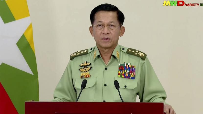 Penguasa pemerintah militer Myanmar Min Aung Hlaing