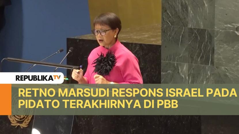 Dalam pidato terakhir di PBB, isu Palestina mendominasi isi pidato Menteri Luar Negeri RI Retno Marsudi. Retno juga merespons pidato Israel pada Jumat (27/9) lalu. 