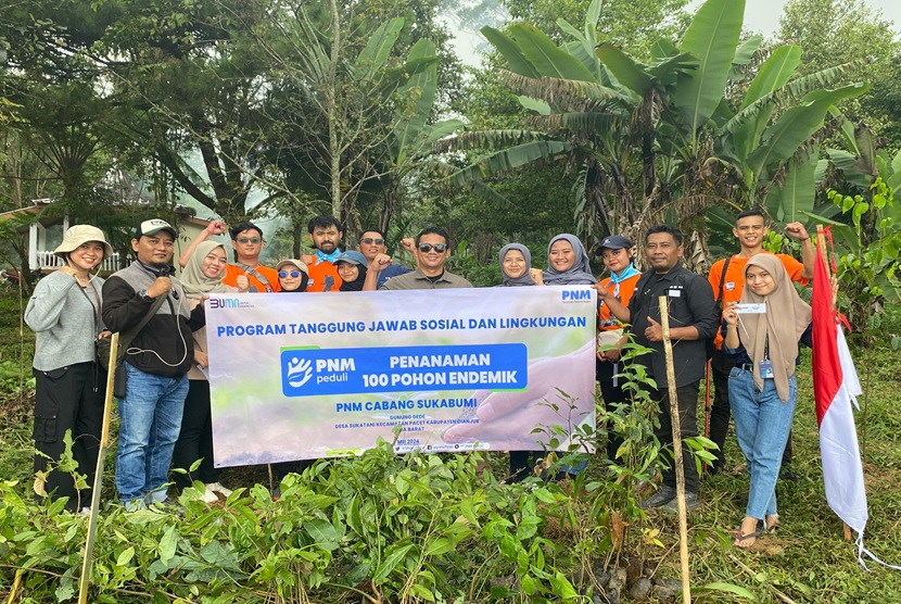 Dalam rangka memeriahkan HUT PNM yang ke 25, PT Permodalan Nasional Madani (PNM) cabang Sukabumi melalui program tanggung jawab sosial dan lingkungan dengan menanam 100 pohon endemik di Pos Baru Gunung Gede Jalur Gunung Putri, Desa Sukatani Cianjur Jawa Barat.
