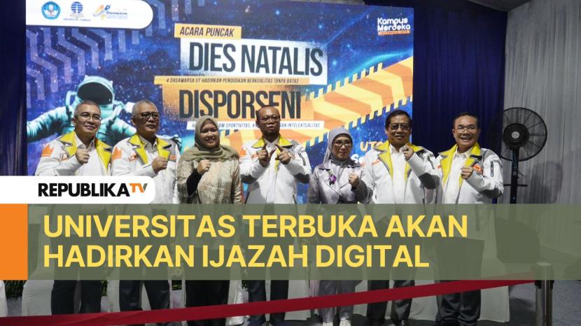  Dalam rangka mendukung teknologi dalam bidang pendidikan, UT akan menerbitkan ijazah yang berbasis digital.