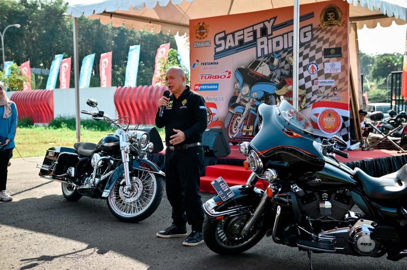Dalam rangka meningkatkan keselamatan berkendara, Pertamina Patra Niaga Regional Jawa Bagian Tengah melalui layanan MyPertamina mendukung Harley Davidson Club Indonesia (HDCI) Kota Semarang gelar Safety Riding di Semarang, Sabtu (21/5/2022). 