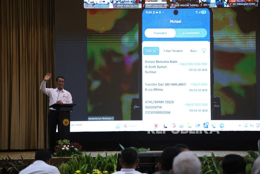 Hanya Satu Jam Pidato, Mentan Kumpulkan Rp 75,85 Miliar untuk Bencana Sumatera