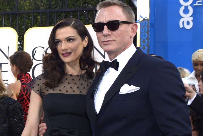 Daniel Craig dan istrinya, aktris Rachel Weisz.