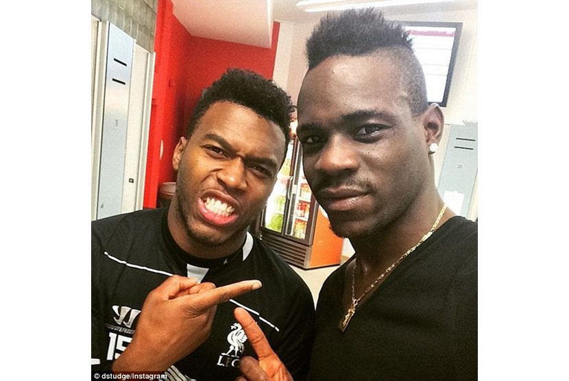 Daniel Sturridge bersama Mario Balotelli