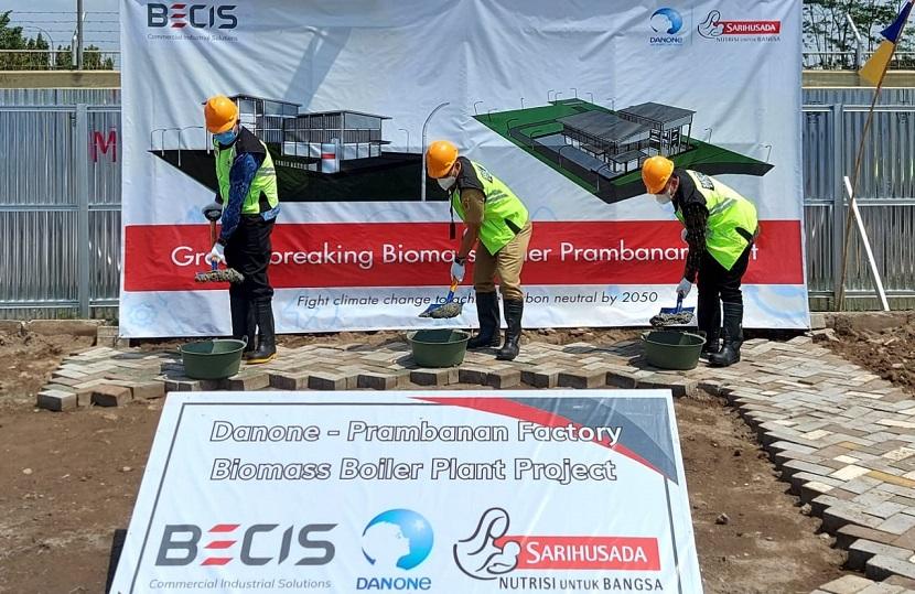 Danone Specialized Nutrition (SN) Indonesia mengawali pembangunan fasilitas Boiler Biomassa di Pabrik Sarihusada Prambanan, Jawa Tengah.