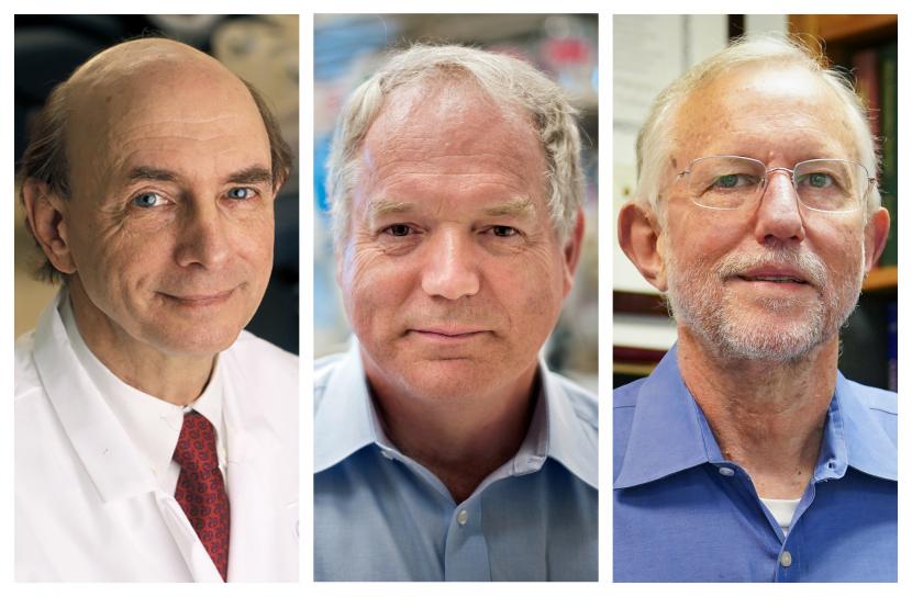  Dari kiri: Harvey J. Alter, Charles M. Rice, dan Michael Houghton yang bersama-sama meraih Hadiah Nobel untuk kedokteran pada Senin (5/10) berkat penemuan virus hepatitis C.