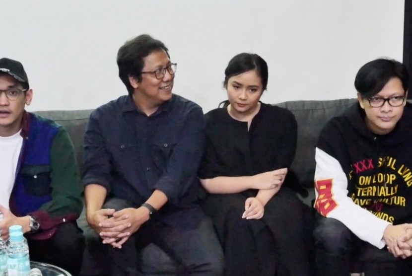 Dari kiri ke kanan, Afgan, Erwin Gutawa, Gita Gutawa, dan Armand Maulana