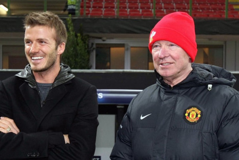 David Beckham dan Sir Alex Ferguson