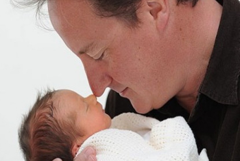 David Cameron dan anak bungsunya