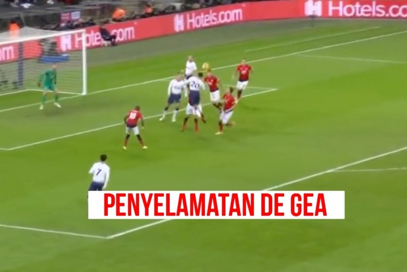 David De Gea menjadi kunci kemenangan MU melawan Tottenham Hotspur.