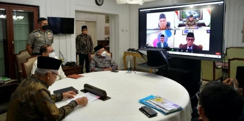 PB DDI bersilaturahim secara virtual dengan Wapres RI, Prof KH Maruf Amin bahas beragam persoalan 