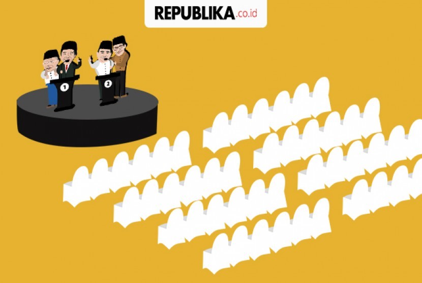 Capres-cawapres (Ilustrasi). Pengamat menilai tidak ada urgensi mengubah batas usia capres dan cawapres.