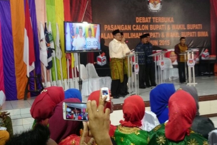 Debat kadidat calon bupati Bima.