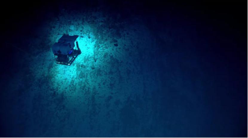 Deep Discoverer menjelajahi dinding gunung bawah laut di mana terdapat Palung Mariana. (Ilustrasi)