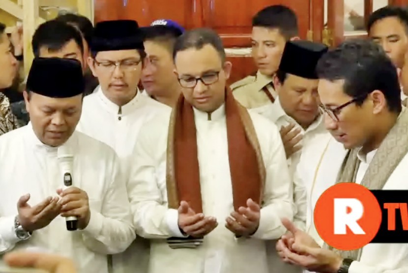 Deklarasi calon gubernur DKI Jakarta periode 2017-2022, Anies Baswedan berpasangan dengan Sandiaga Uno yang diusung Partai Gerindra dan PKS, Jumat (23/9).