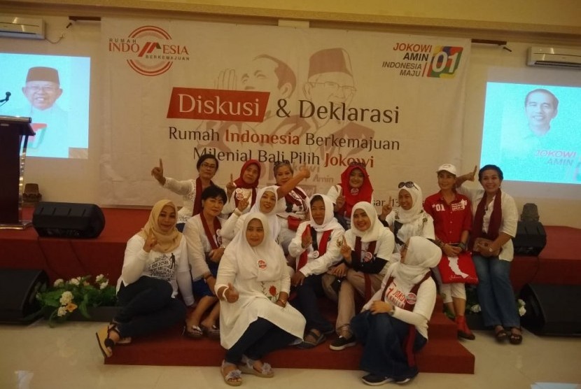 Deklarasi dukungan Anak Muda Milenial di Bali untuk Jokowi-Maruf.