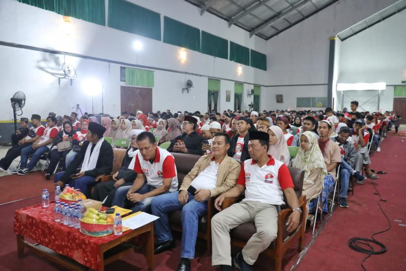Deklarasi dukungan yang dilakukan di Gedung Serbaguna Assakinah, Desa Sawah Gede, Kecamatan Cianjur, Kabupaten Cianjur, Jawa Barat. 