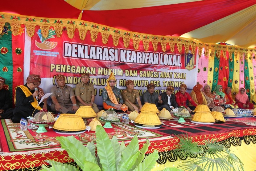 Deklarasi Kearifan Lokal di Kota Palu, Sulawesi Tengah.
