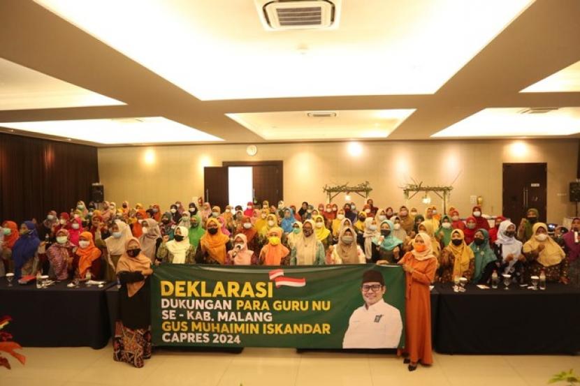 Deklarasi para guru NU mendukung Gus Muhaimin Iskandar sebagai Calon Presiden 2024,
