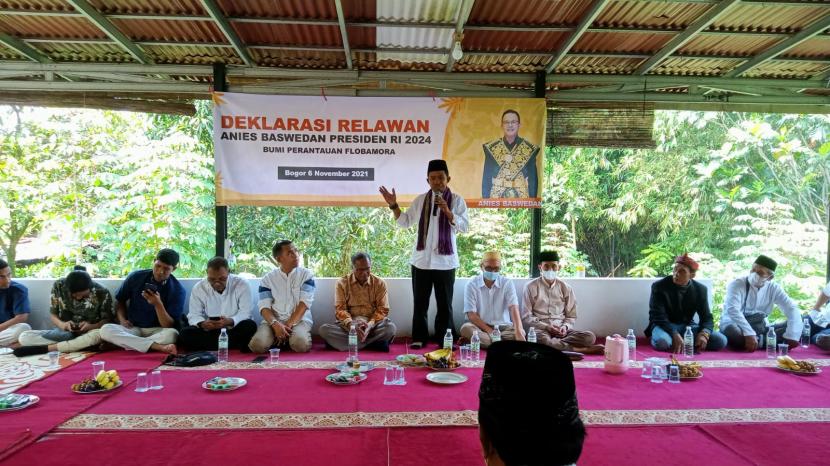 Deklarasi para tokoh Indonesia timur dukung Aneis Baswedan maju dalam capres, di Bogor (6/11).