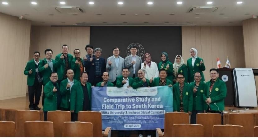 Delegasi Universitas Muhammadiyah Jakarta (UMJ) telah menyelesaikan kunjungan dan studi komparasi ke Korea Selatan pada 22-26 April 2024.