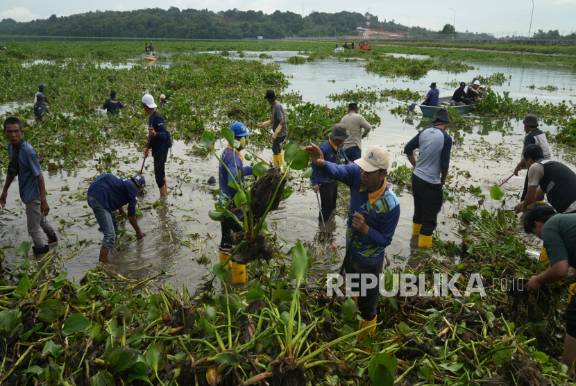 Demi memastikan kualitas air di Kota Batam tetap terjaga, BP Batam bersama-sama masyarakat bergotong royong membersihkan Waduk Duriangkang yang merupakan sumber air bersih. 