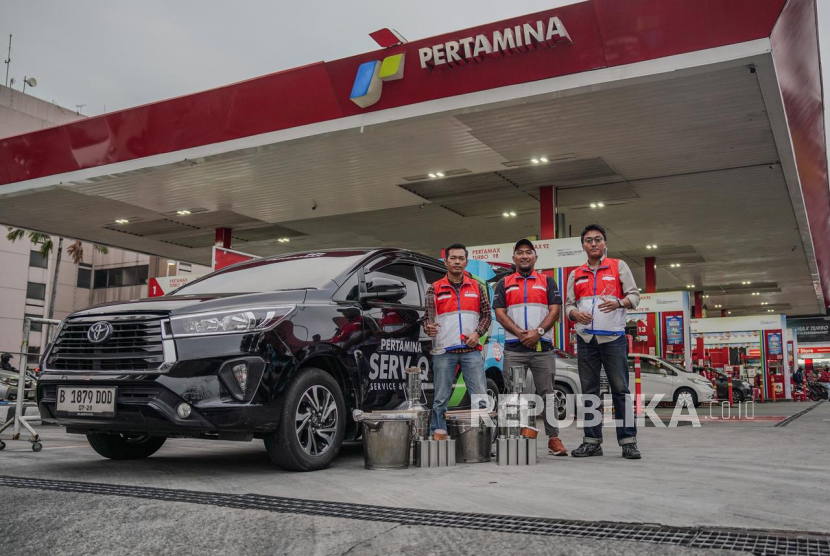 Demi memastikan layanan SPBU sesuai standar, Pertamina Patra Niaga meluncurkan Tim Serv-Q, Jumat (17/10/2025).