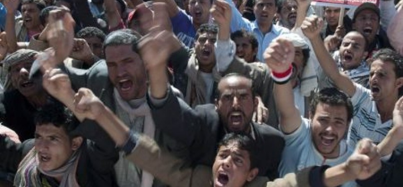 Demo anti-AS di Yaman