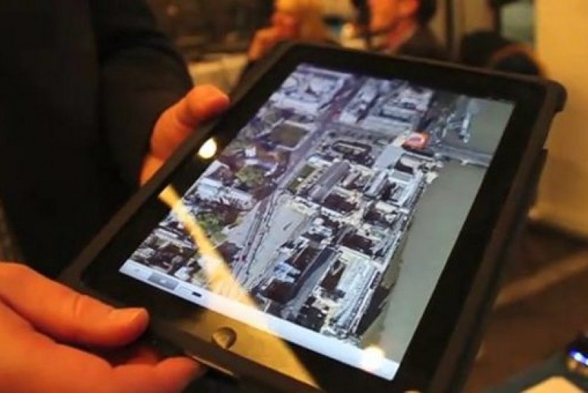 Demo teknologi C3 yang akan diterapkan dalam aplikasi Maps di iPad dan iPhone