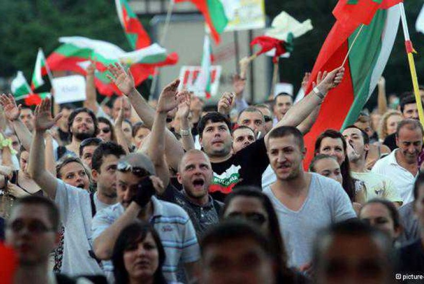 Demonstran Bulgaria