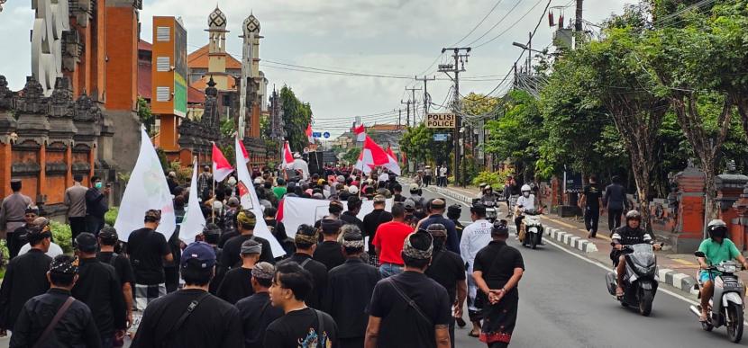 Demonstrasi Aliansi Kebhinekaan Bali, Sabtu (7/9/2024)