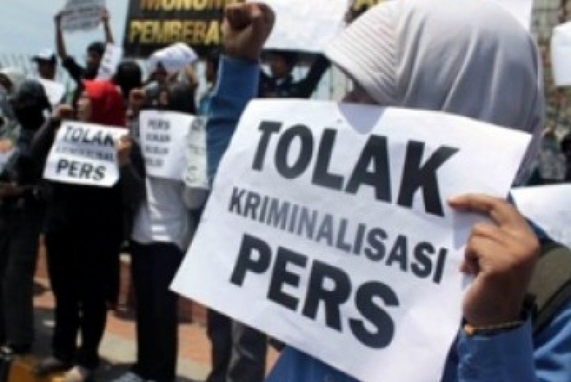 Demonstrasi tolak kriminalisasi pers