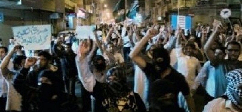 Demonstrasi warga Arab Saudi