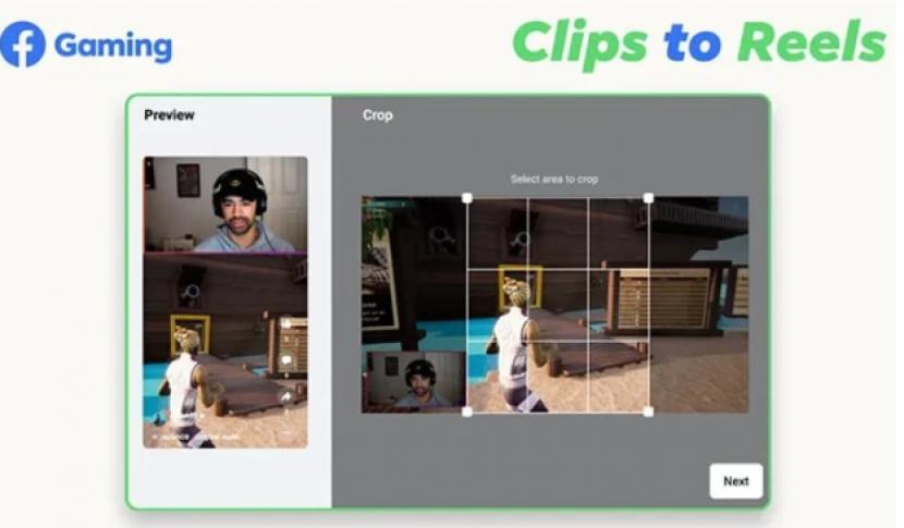 Dengan Clips to Reels, pembuat konten game dapat mengedit klip streaming mereka untuk membuat gameplay dan kamera wajah mereka pas dalam format vertikal untuk dilihat penonton di perangkat seluler. 
