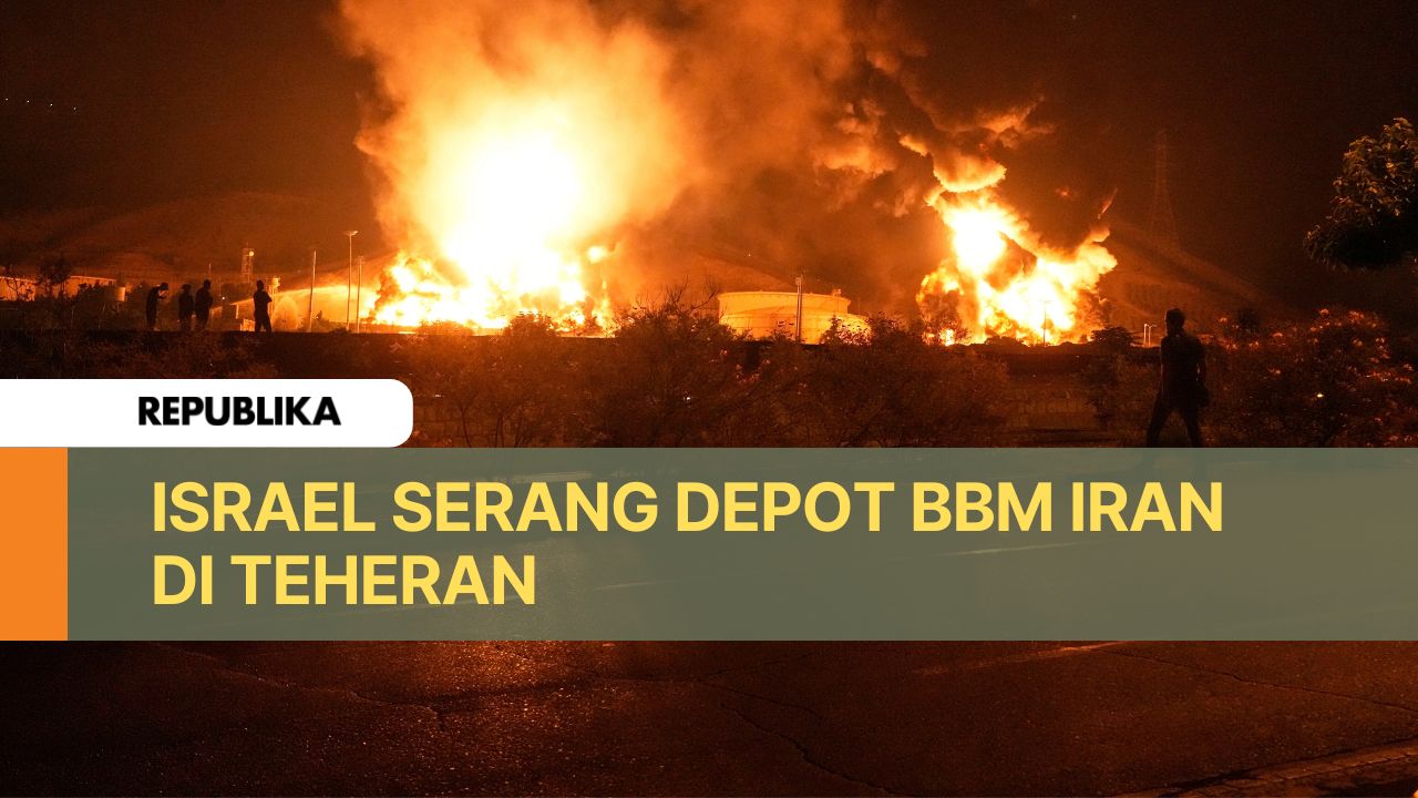 Depot BBM Shahran di Teheran yang jadi target serangan Israel.