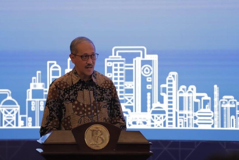 Deputi Gubernur Bank Indonesia Dody Budi Waluyo.  Pangsa pasar ekonomi syariah yang besar terus bertumbuh secara domestik menjadi modal penting sekaligus peluang yang menjanjikan.
