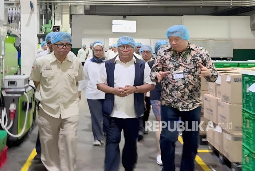 Deputi Investasi dan Pengusahaan BP Batam, Farry Francis mengunjungi kawasan industri.