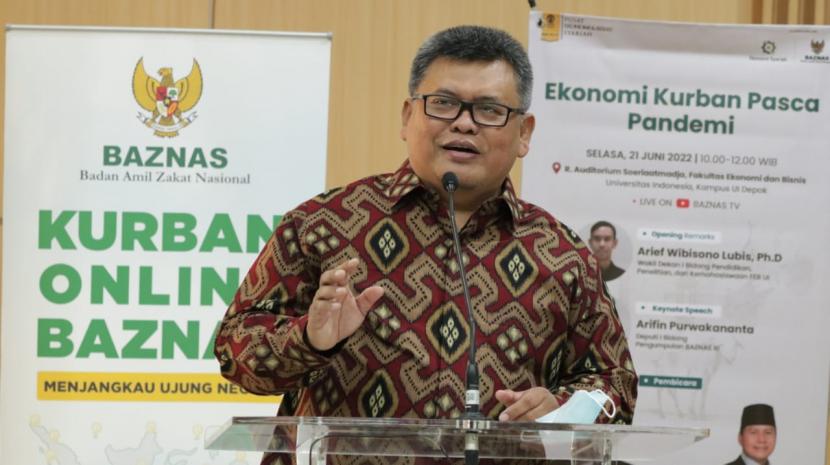  Deputi l Bidang Pengumpulan Baznas RI, M Arifin Purwakananta.