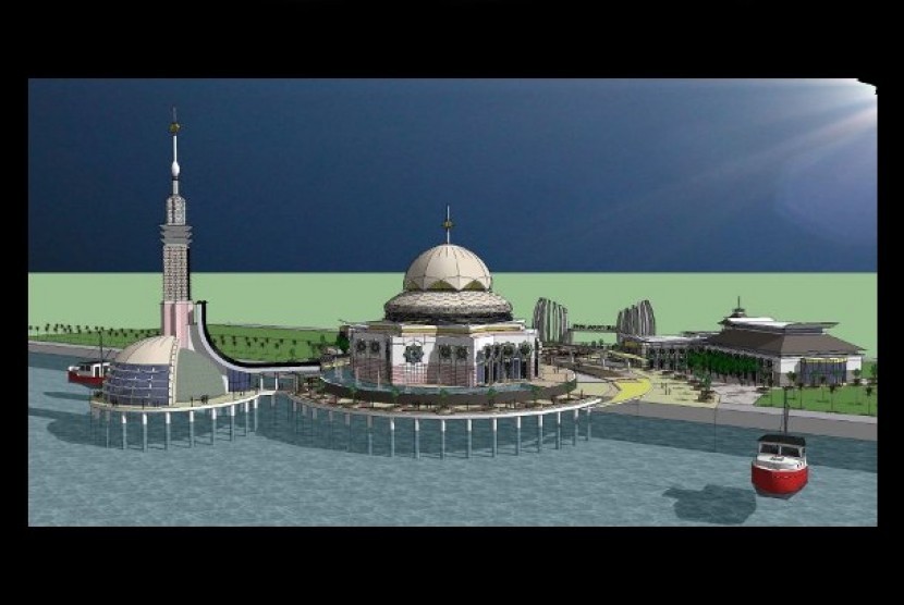 Desain Masjid Terapung Banten