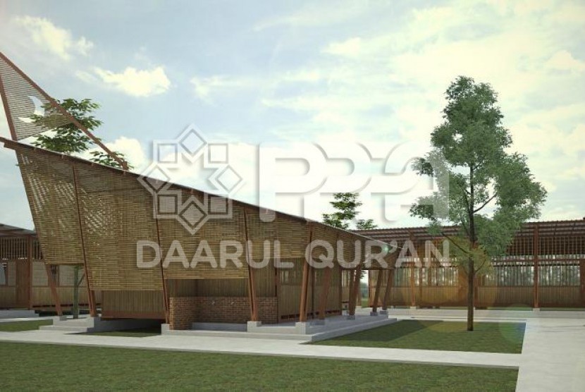 Desain shelter Tahfidz di Palu