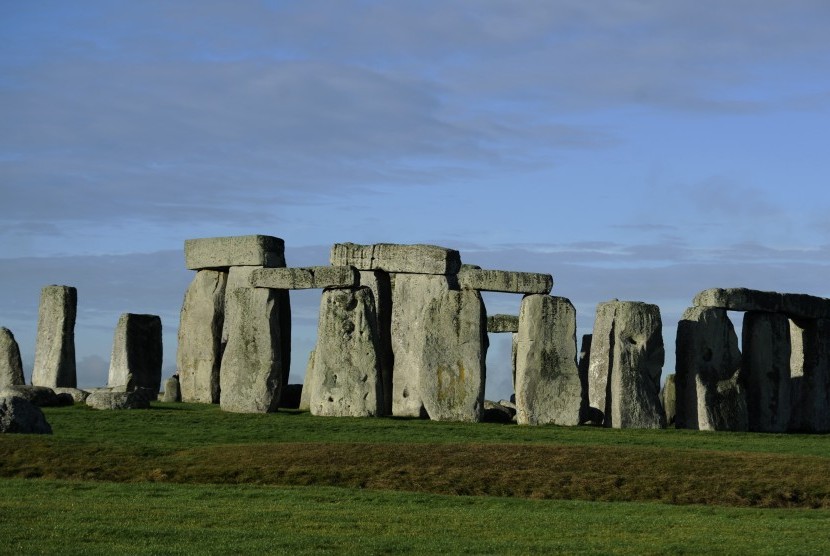 Destinasi wisata Stonehenge di Inggris.