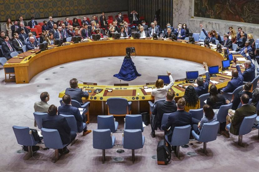 Dewan Keamanan Perserikatan Bangsa-Bangsa (PBB) sedang bersidang.