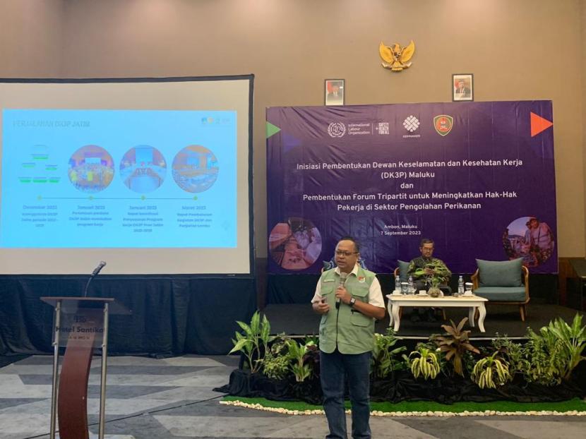 Dewan Keselamatan dan Kesehatan Kerja Provinsi (DK3P) Jawa Timur kembali mendapatkan kesempatan menjadi role modeling pembentukan Dewan K3 Provinsi (DK3P) di Provinsi Maluku