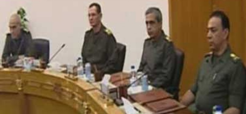 Dewan Tinggi Militer Mesir dalam sebuah pertemuan.