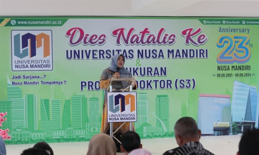 Di Hari Ulang Tahun (HUT) ke-23, Kamis, 8 Agustus 2024, Universitas Nusa Mandiri (UNM) memamerkan berbagai prestasi yang telah diraih oleh seluruh civitas akademika baik dari mahasiswa dan kontribusi dosen-dosen dalam karya penelitian yang mendapat penghargaan.