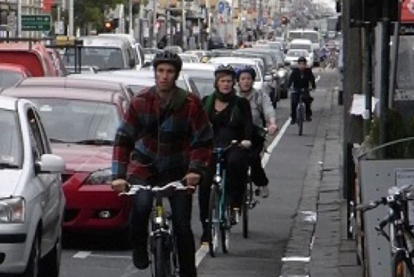 Di jalan Sydney Road paling banyak terjadi kecelakaan bagi pesepeda di Melbourne.