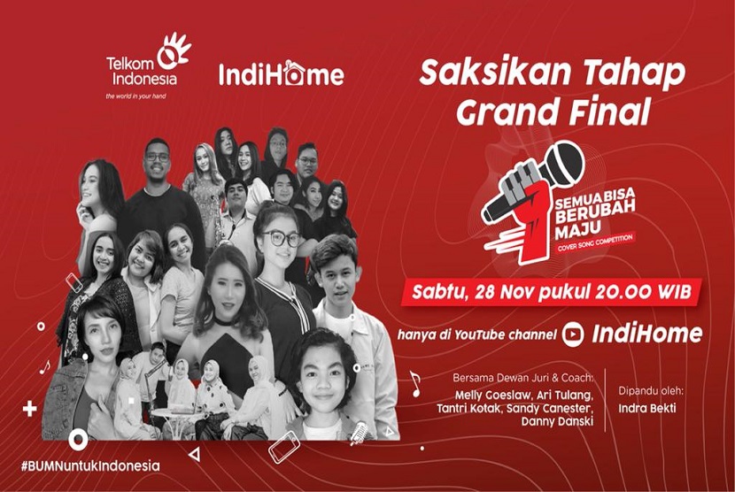 Di tengah pandemi Covid-19, IndiHome terus berupaya membangkitkan semangat dan potensi masyarakat Indonesia. Salah satunya melalui Semua Bisa Berubah Maju Cover Song Competition yang telah dilaksanakan sejak 28 September 2020. 