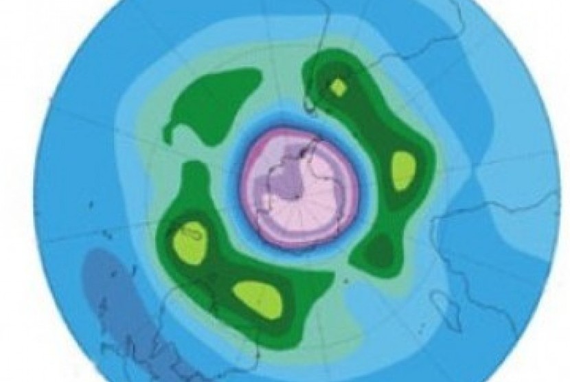 Diagram pencitraan lubang ozon