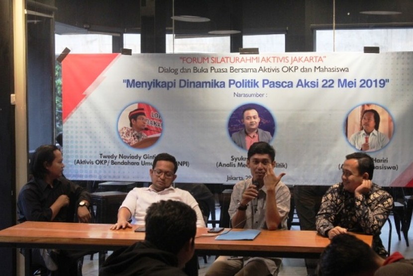 Dialog dan Buka Puasa Bersama Forum Silaturahmi Aktivis Jakarta di Taman Puring, Jakarta Selatan, Rabu (29/5.